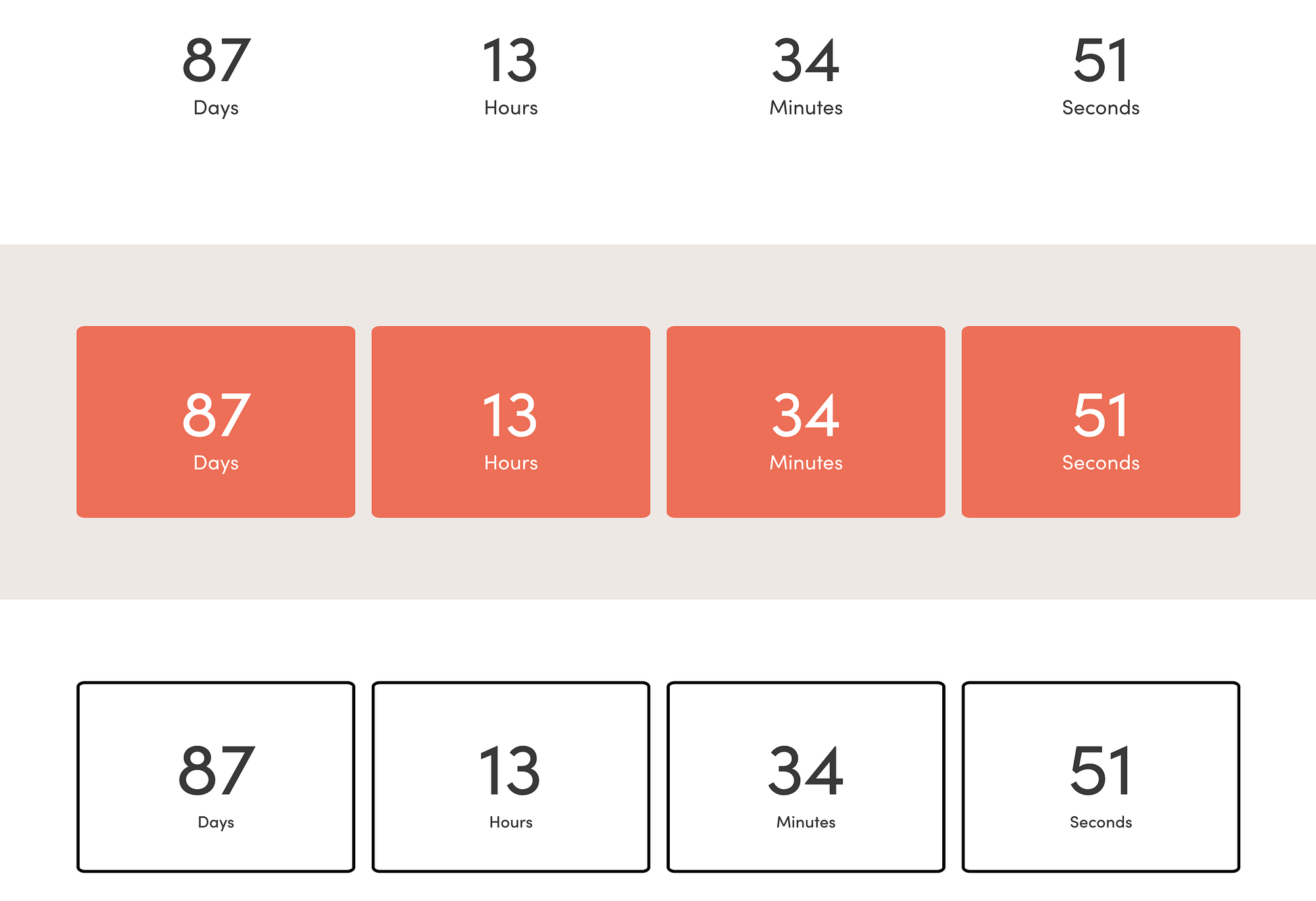 An example of using a countdown to make an interactive landing page.