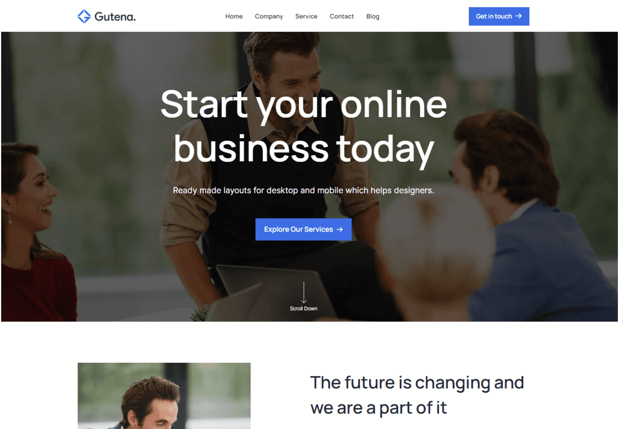 The Gutena full site editing theme is perfect for ecommerce websites.