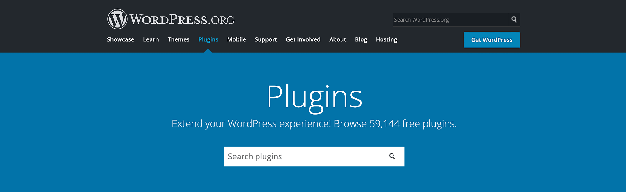 The WordPress plugin repository.