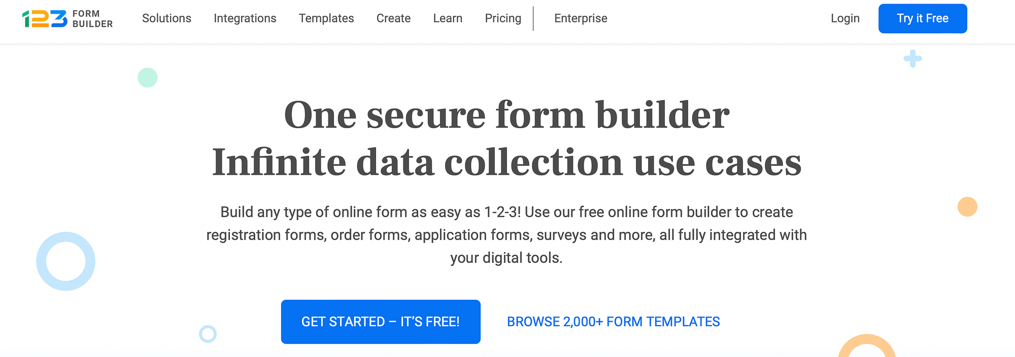 123 Form Builder is one of the best WPForms alternatives.