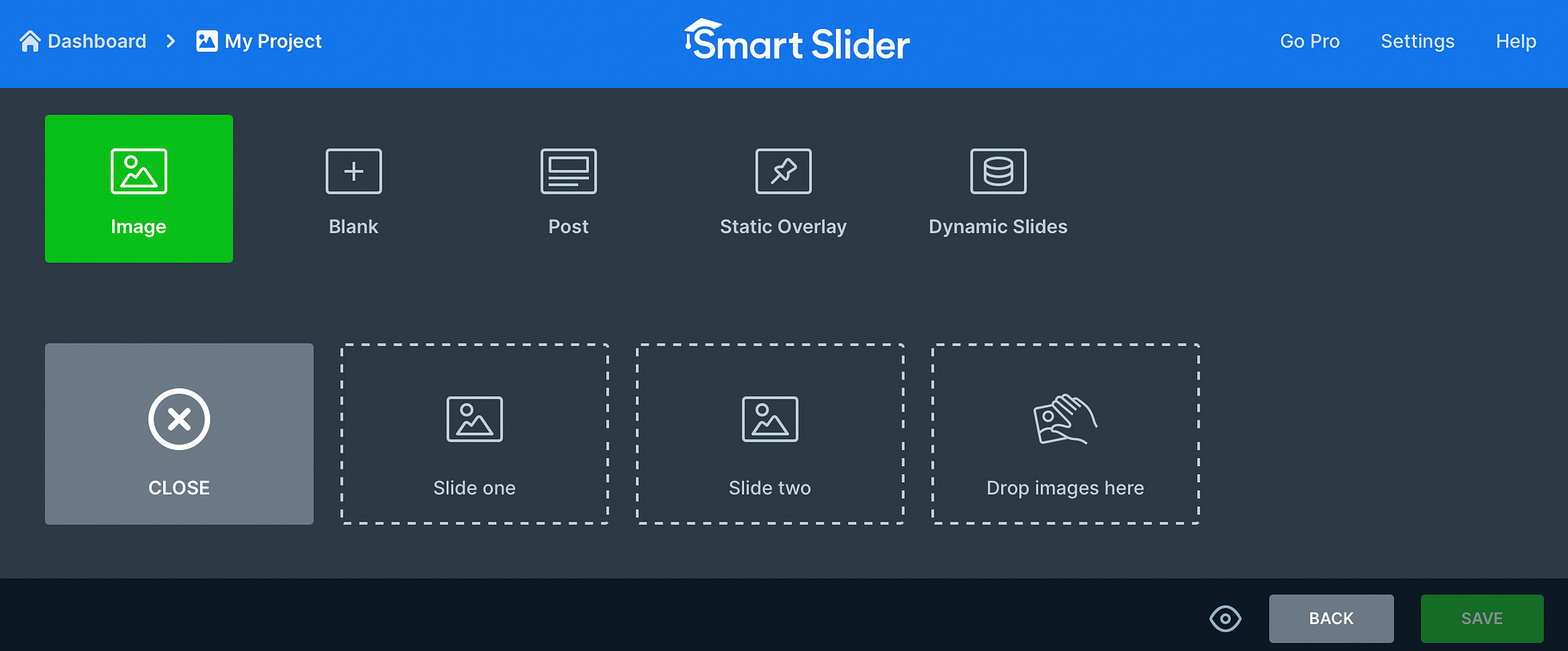 Upload images to Smart Slider 3.