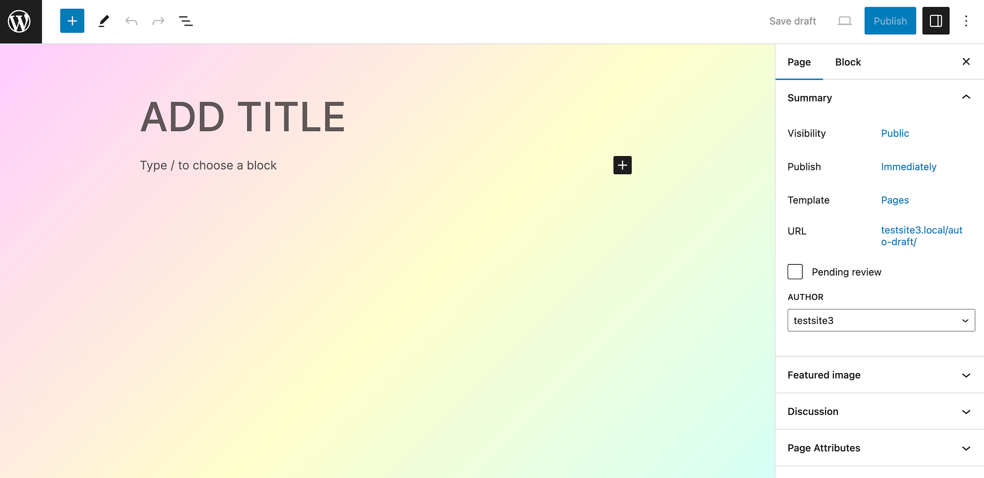 Opening the WordPress site editor