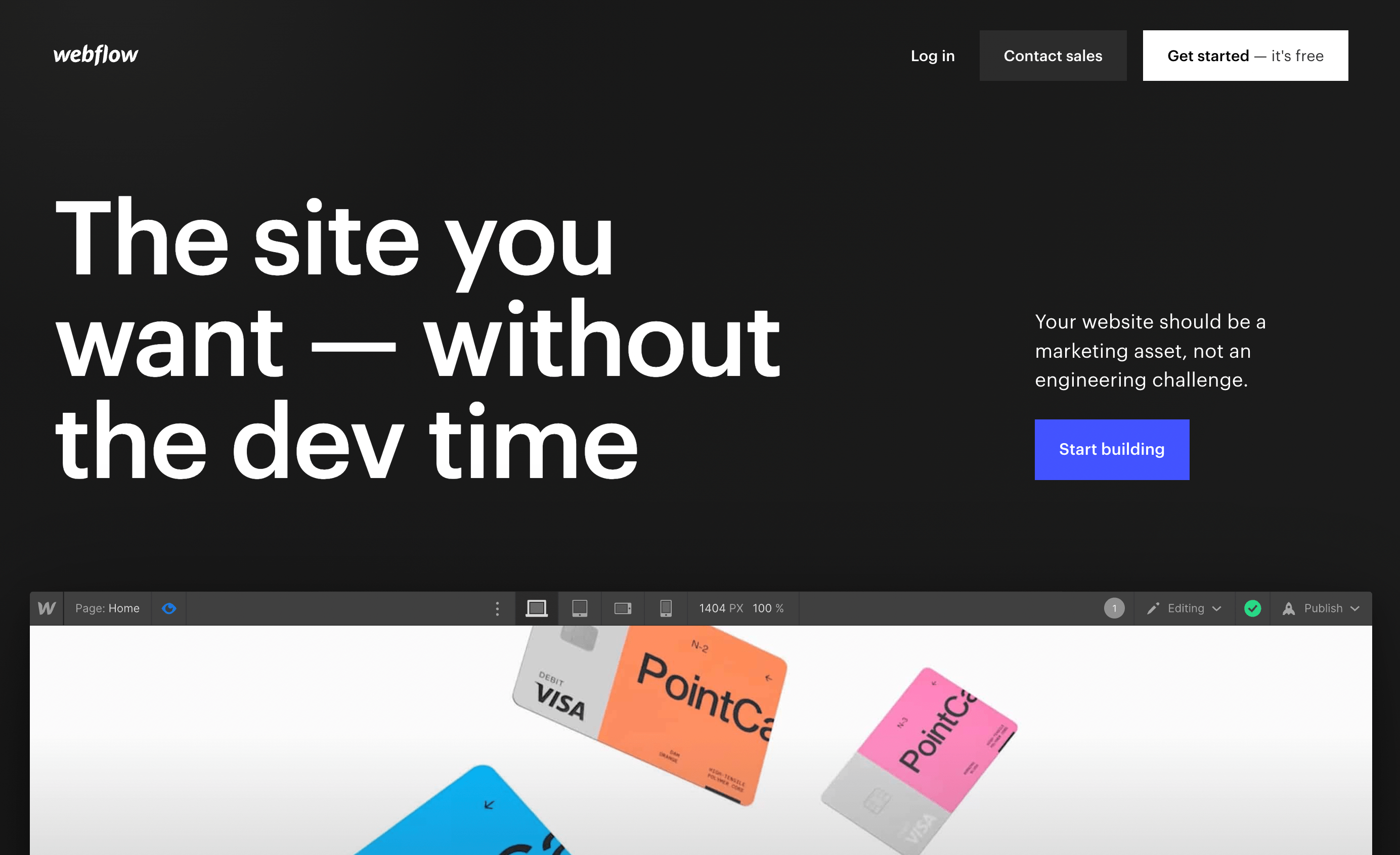 Webflow is among the best portfolio website builders you can use to build an online portfolio.
