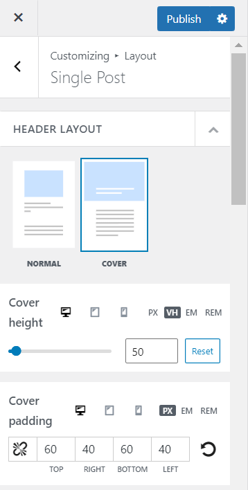 Changing WordPress post settings