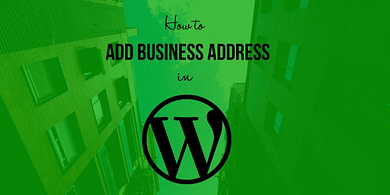 Add Business Address in WordPress