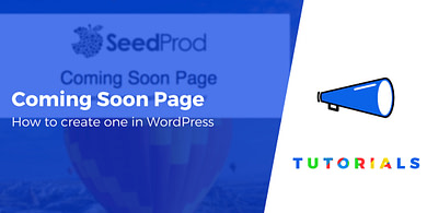 WordPress coming soon page