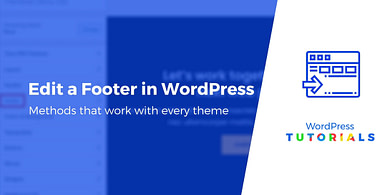 How to edit a footer in WordPress
