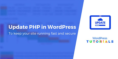 Update PHP in WordPress