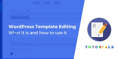 WordPress template editing - How to use it