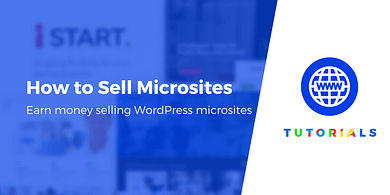 how to sell microsites on WordPress