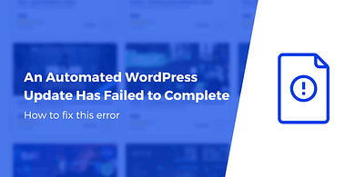 an automated wordpress update has failed to complete