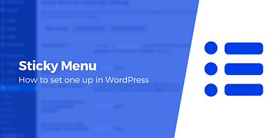 sticky menu WordPress