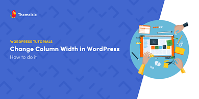 WordPress change column width.