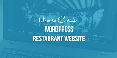 Create a WordPress restaurant website