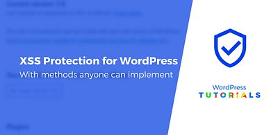 XSS protection for WordPress