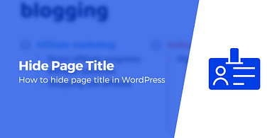 Hide Page Title in WordPress
