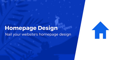 Website homepage design