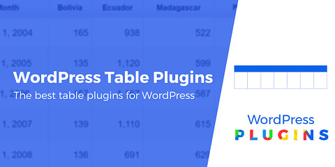 WordPress Table Plugins