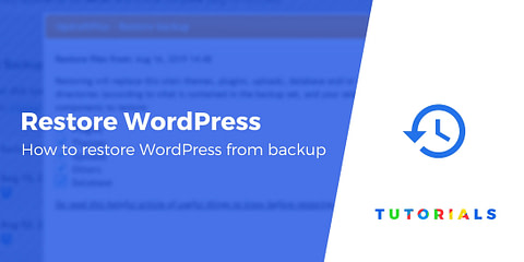 Restore WordPress from Backup