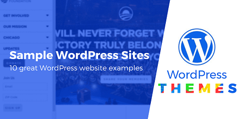 Sample WordPress Sites