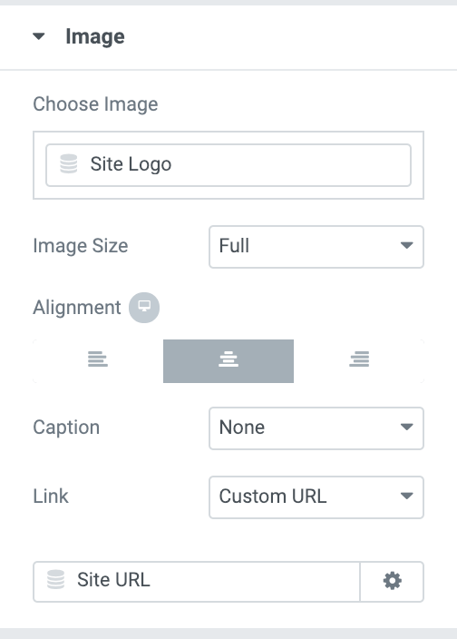 logo settings