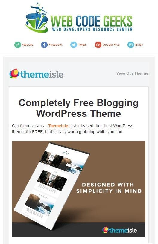 WebCodeGeeks Newsletter