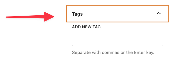 What is tag in WordPress.