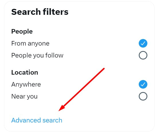How to find someone's email address using Twitter advanced search.