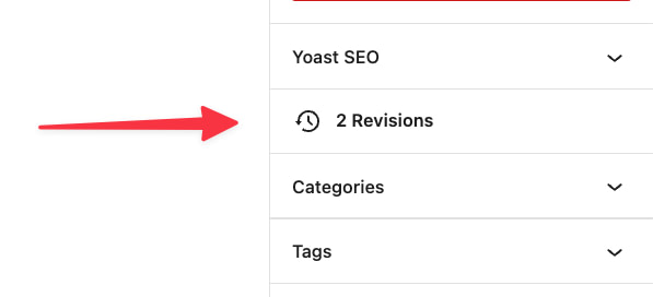 what are revisions in WordPress
