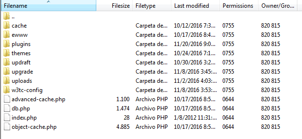 The wp-content folder.