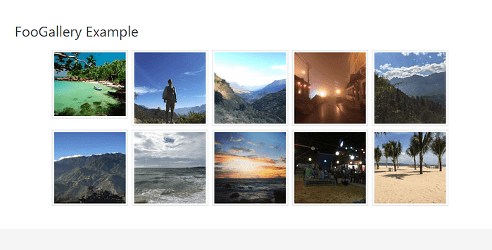 FooGallery example