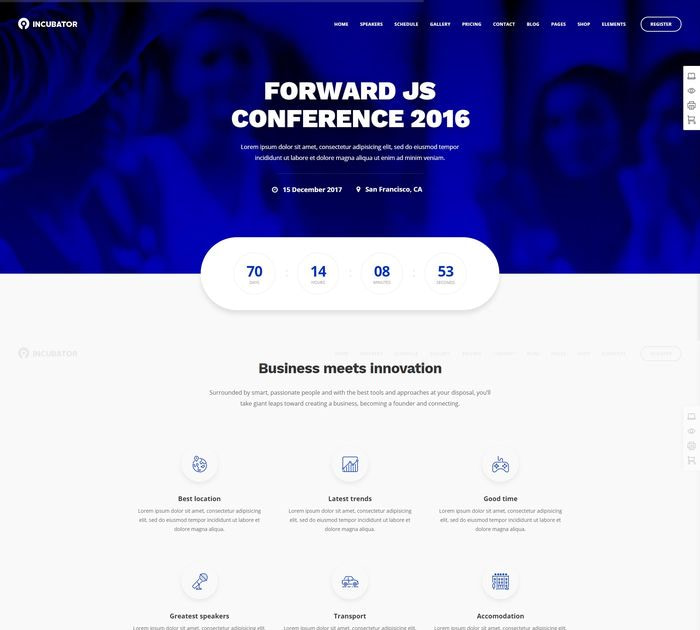 Incubator theme for WordPress.