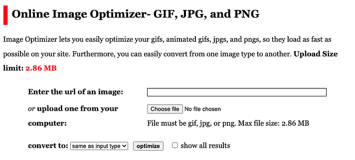 Best Image Optimizer Tool - Dynamic Drive