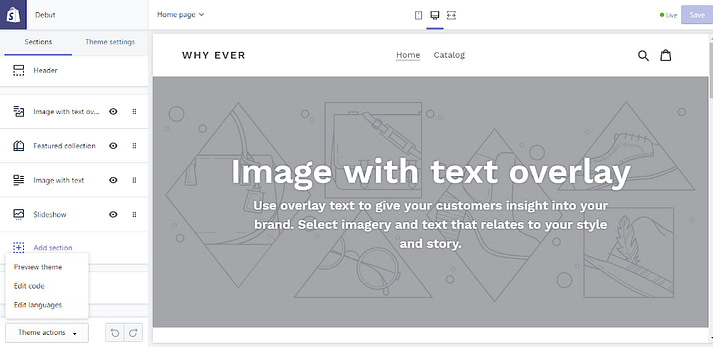 Shopify tutorial: Customize theme