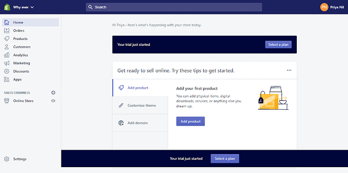 Admin Screen