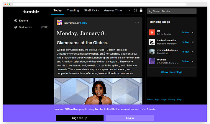 Tumblr Free Blogging Sites to Build Your Blog