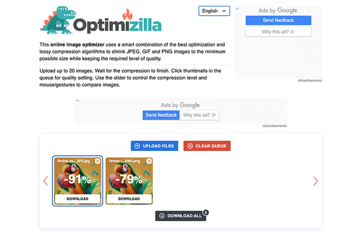 Best Image Optimizer Tool - Optimizilla