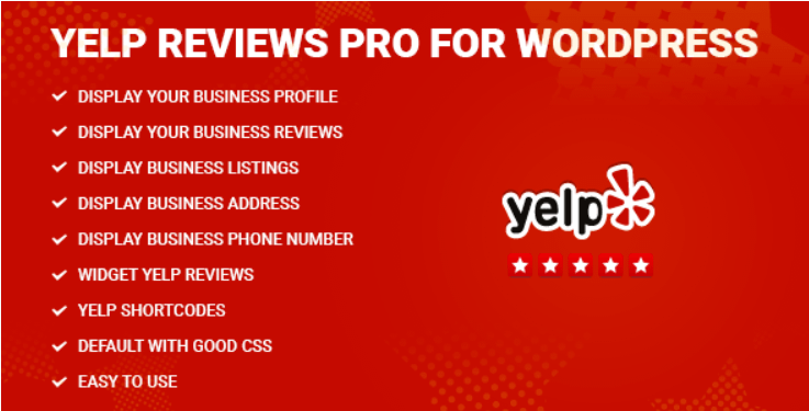 The yelp reviews pro WordPress Yelp plugin