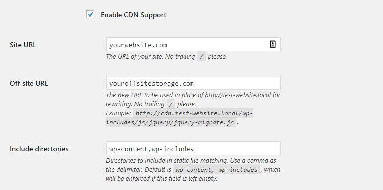 Setting up a manual CDN in the WP Super Cache tutorial