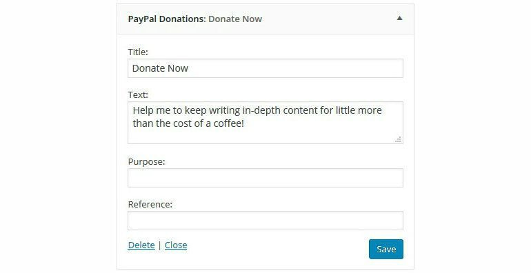 PayPal Donations Widget 2