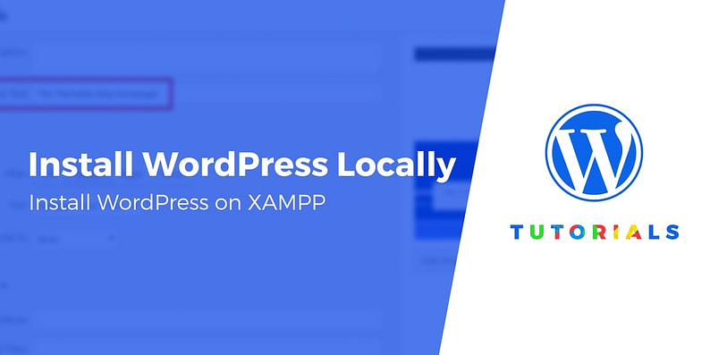install WordPress locally on XAMPP