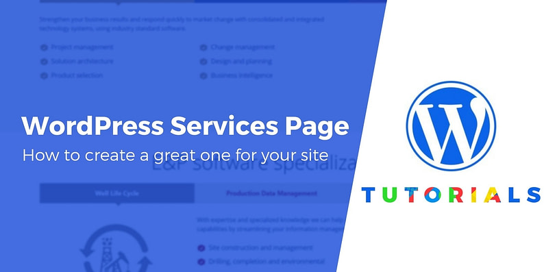 how to write a services page