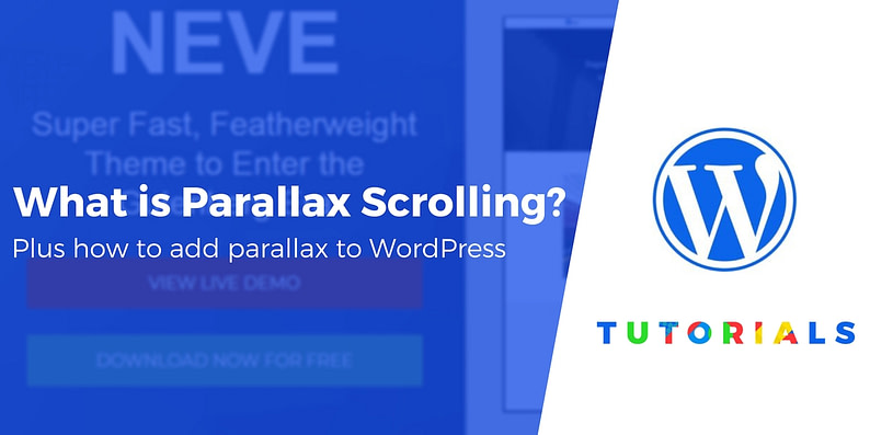 What is parallax scrolling?