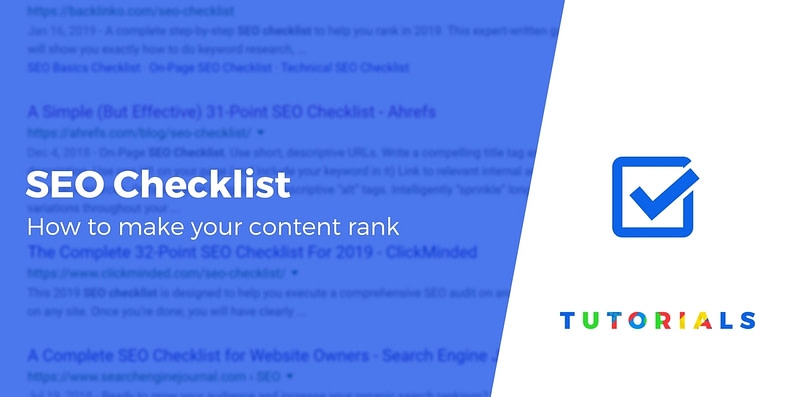 SEO checklist