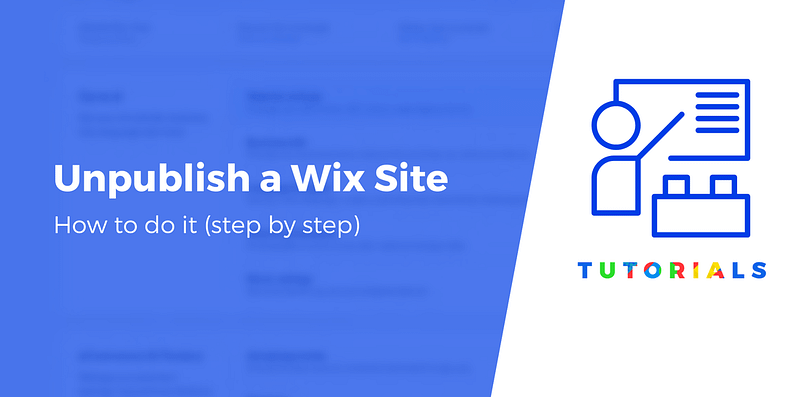 how to unpublish wix site