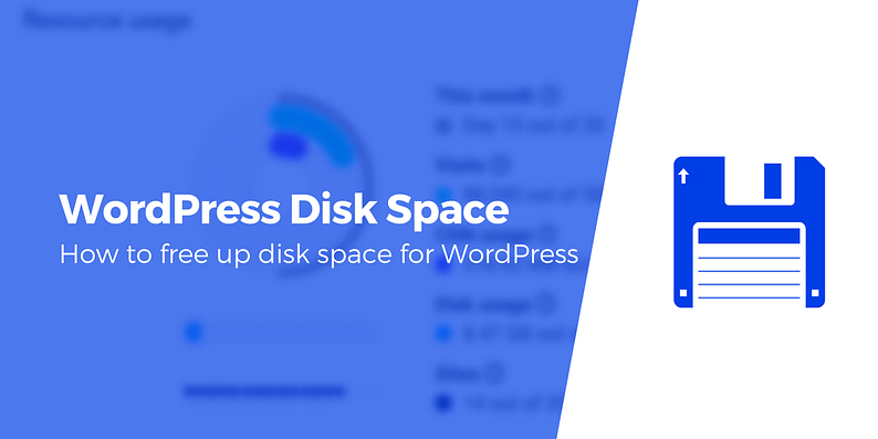 wordpress disk space