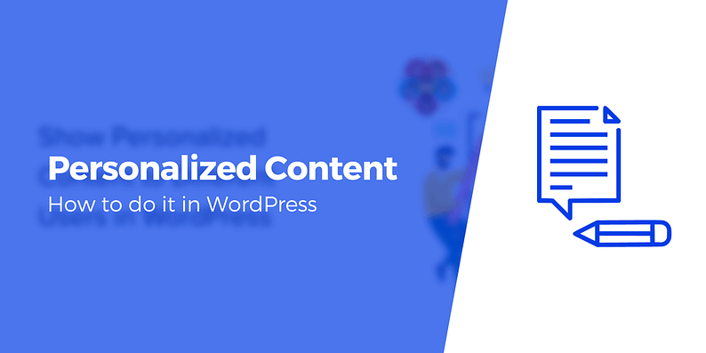 Wordpress personalized content