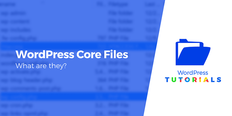 wordpress core files