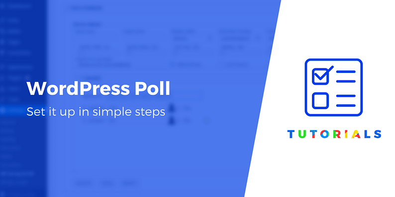set up a WordPress poll