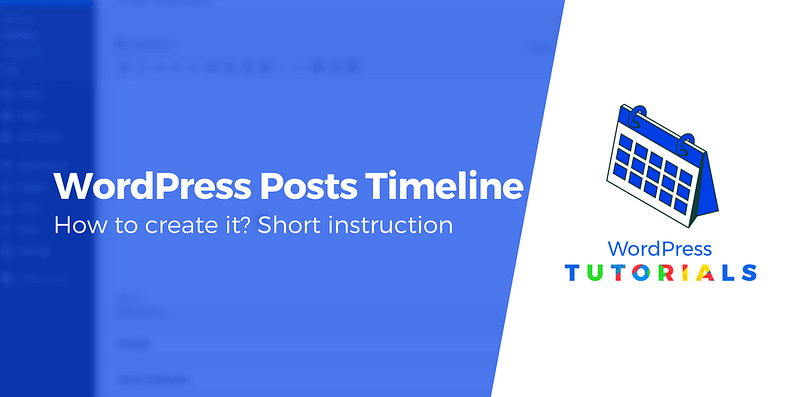 wordpress posts timeline